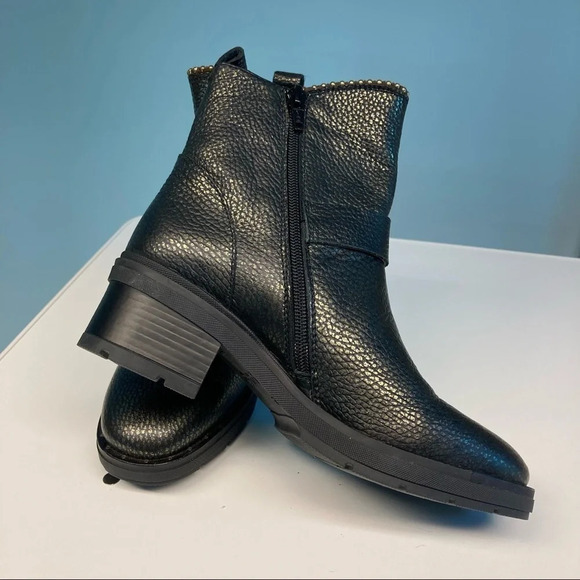 HISPANITAS Sz 6 Via Moto Leather Ankle Boots Green Gold Booties - Picture 2 of 16